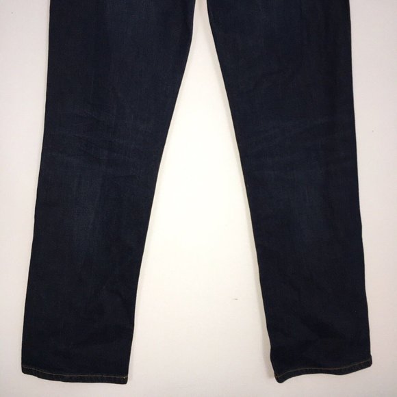 Lucky Brand Jeans Boys 18 Classic Straight Dark Wash Blue Denim High Rise - Picture 6 of 15